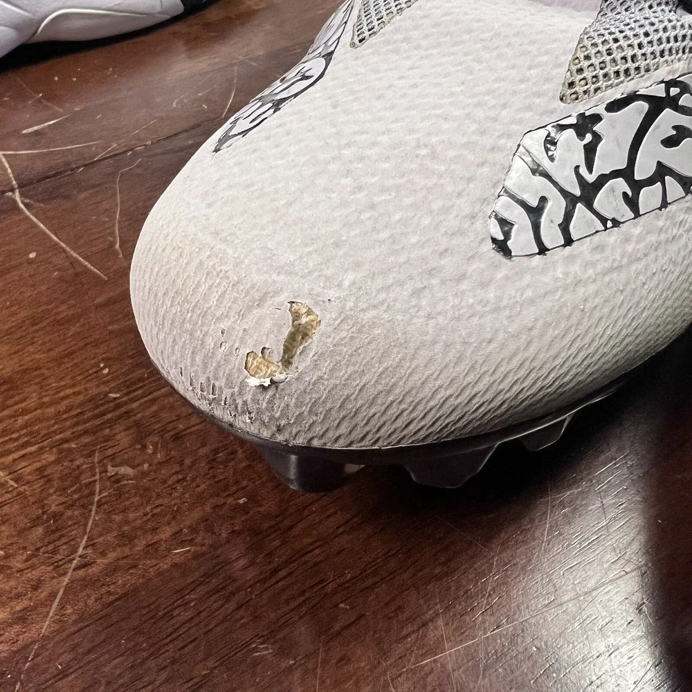 Jordan Vapor Untouchable Pro Low TD Promo Sample Wolf Grey Football Cleats SZ 15